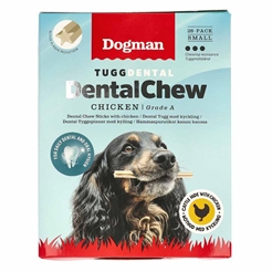 Dogman TuggDental Kyckling Sticks Med Råhud Månadsförpackning 28 st